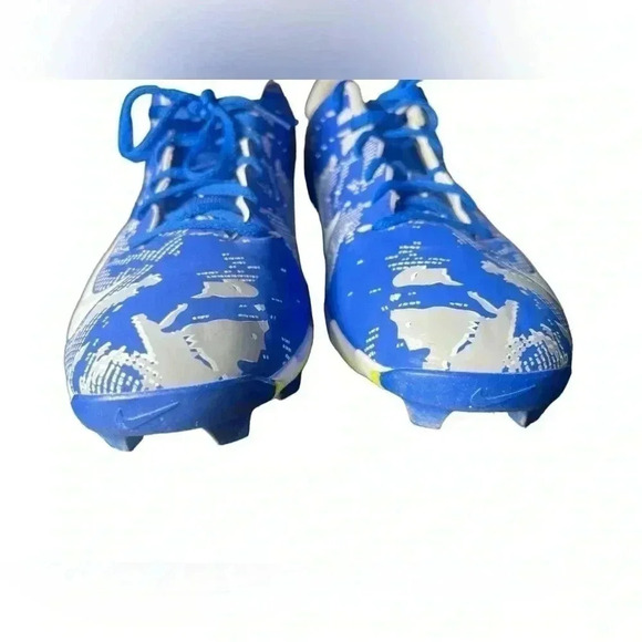 Nike Vapor Untouchable Shark 3 Cleats 12 Blue Gray White Fastflex - Picture 10 of 12